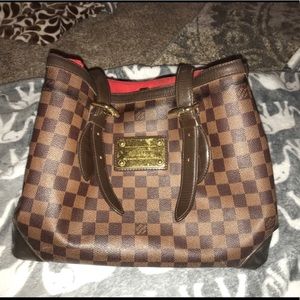 Authentic Louis Vuitton Damier Ebene Hamstead PM
